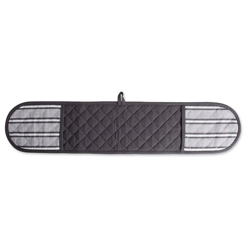 DII® Mineral Gray Stripe Double Oven Mitt