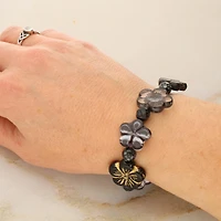 Black Tea Czech Glass Flower Bead Mix by Bead Landing™