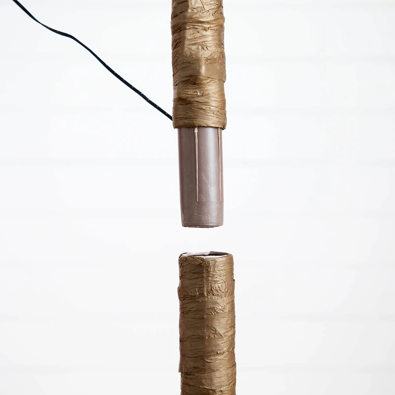 5ft. Pre-Lit Green Autumn Oak Artificial Fall Tree with 200 Warm White LED Lights