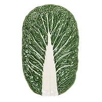 Hello Honey® 13.5" Green Cabbage Ceramic Serving Plates, 6ct.