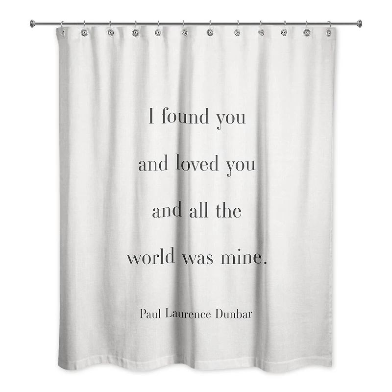 All the World Was Mine 71" x 74" Shower Curtain