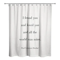 All the World Was Mine 71" x 74" Shower Curtain
