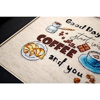 LetiStitch Coffee Time Counted Cross Stitch Kit