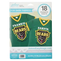 Jolee's Boutique® Easy Image® Dark Fabric Transfer Sheets, 18ct.