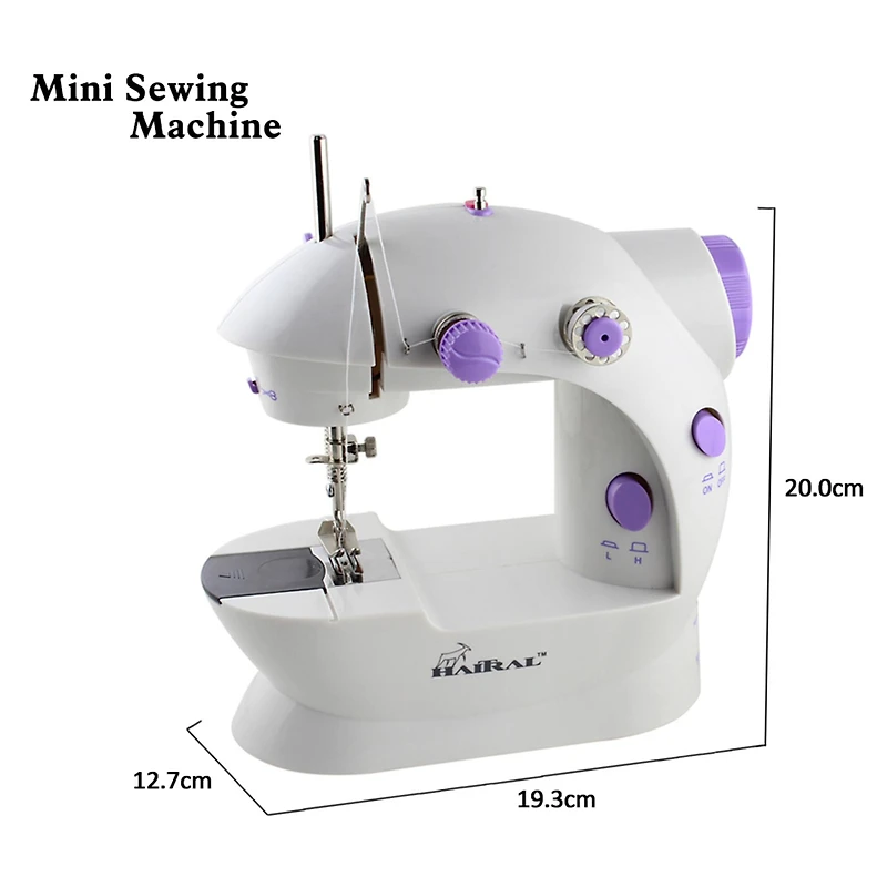 Haitral™ Lavender Flex-Speed Cordless Combo Sewing Machine with Bobbins & Sewing Thread