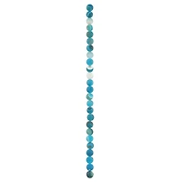 Blue Stripe Matte Agate Round Beads, 10mm by Bead Landing™