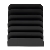 Mind Reader Black Incline Vertical Desk Organizer