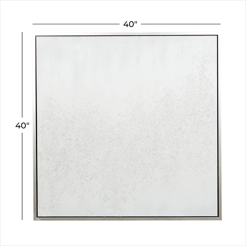 CosmoLiving by Cosmopolitan White Canvas Contemporary Wall Art