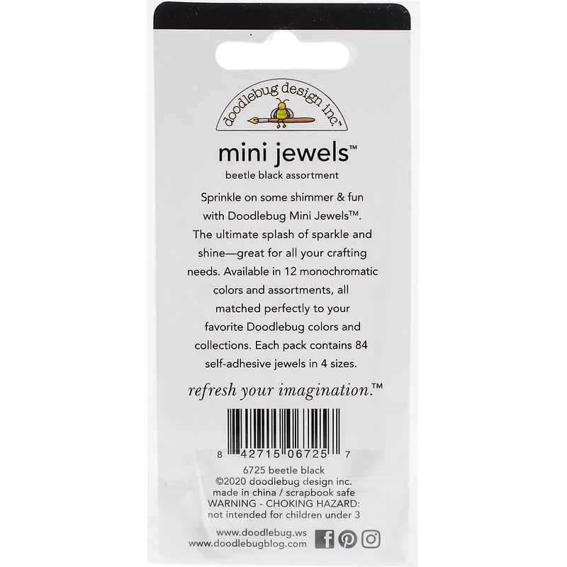 Doodlebug Design Inc.™ Mini Jewels™  Adhesive Gems, 84ct.