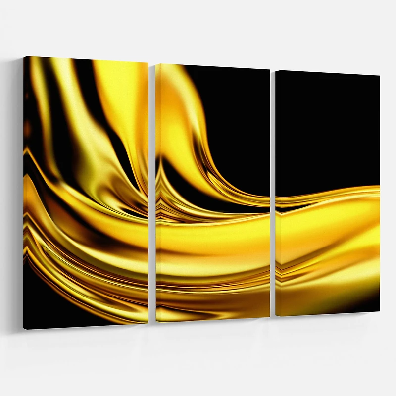 Designart - Yellow Gold Texture Pattern