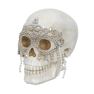 7" Skull with Pearl Mask Tabletop Décor by Ashland®