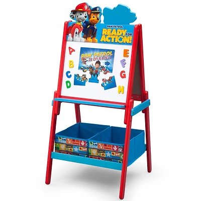 Nick Jr. PAW Patrol Wooden Double Sided Easel With Storage