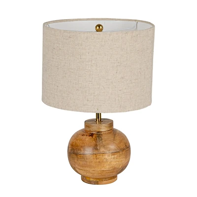 Hello Honey® 14.5" Natural Mango Wood Elegance Table Lamp, 2ct.