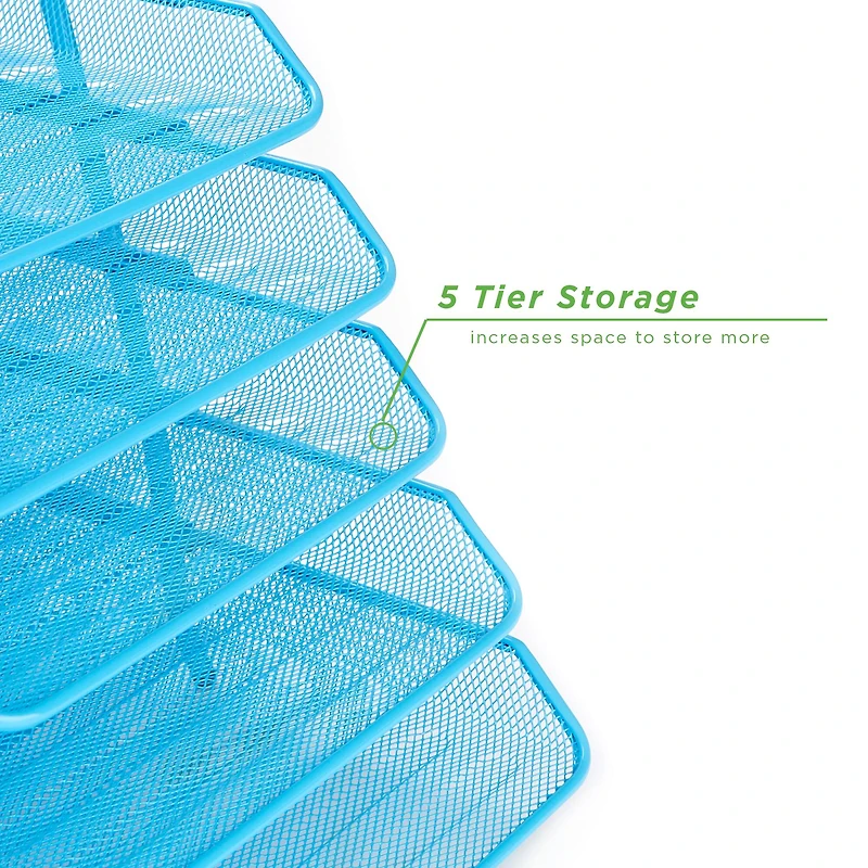 Mind Reader Desk Organizer with 5 Sliding Trays