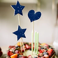 Navy & Silver Star Cardstock Paper by Recollections™, 12" x 12"