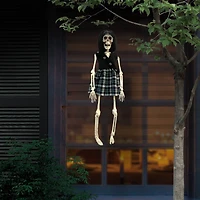 16" Goth Girl Skeleton with Black Hair by Ashland®