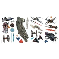 RoomMates Star Wars Episode IX Galactic Ships Peel & Stick Wall Decals