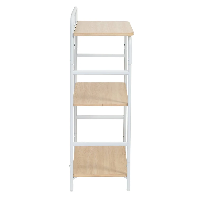 6 Pack: Honey Can Do 33" Small 3-Tier Wood & Metal Shelf