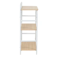 6 Pack: Honey Can Do 33" Small 3-Tier Wood & Metal Shelf