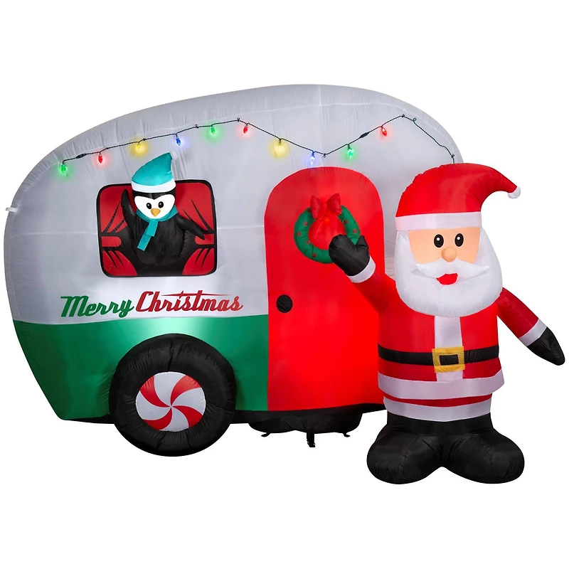 9ft. Airblown® Inflatable Santa's RV