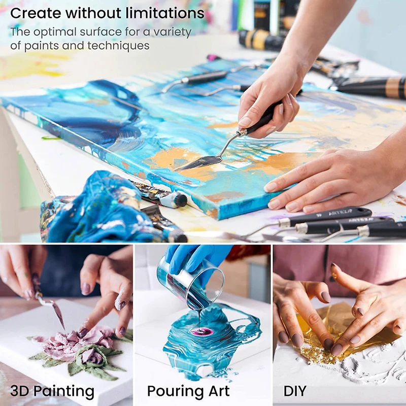 Arteza® 18" x 24" White Classic Stretched Canvases