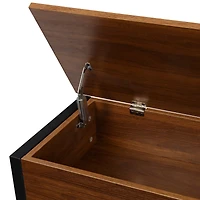 Honey Can Do Walnut Entryway Shoe Storage & Bench