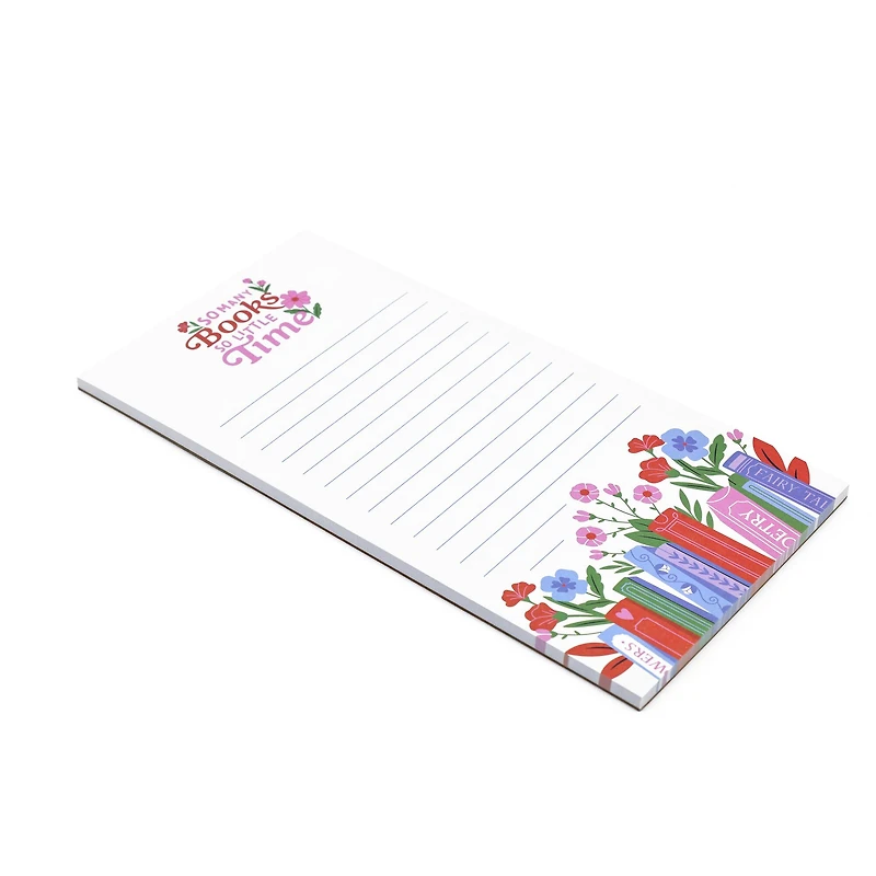 Assorted 4" x 8" Bookish Magnetic Notepad, 1pc. by Fab Finds
