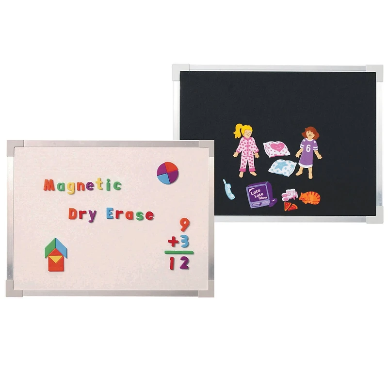 Crestline Magnetic Dry-Erase & Flannel Board