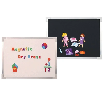 Crestline Magnetic Dry-Erase & Flannel Board