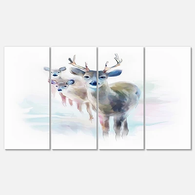 Designart - Beautiful Deer With Big Horns