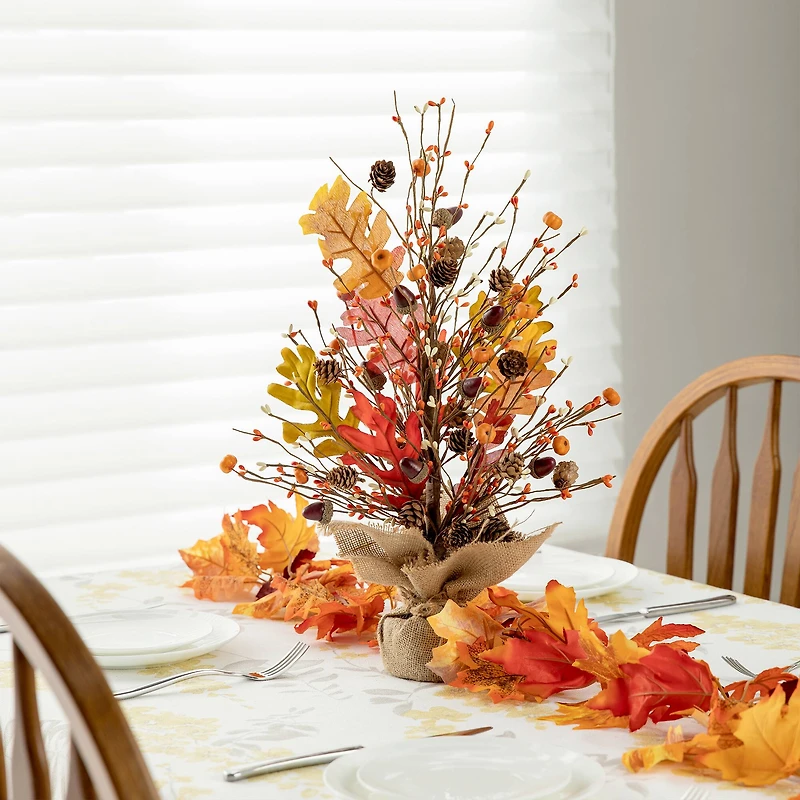 20" GlitzHome® Harvest Tree Tabletop Décor