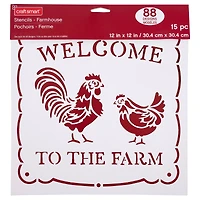 Farmhouse Stencils by Craft Smart®, 12" x 12"