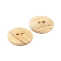 Dritz® 20mm Beige-Camel Sustainable Wood Round Button, 9ct.