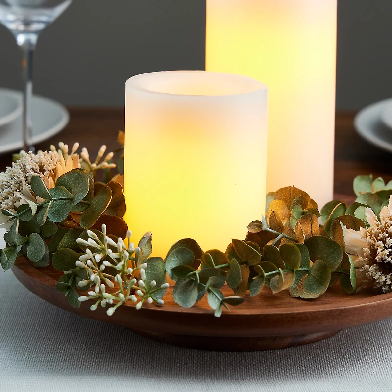 White 3" x 4" LED Pillar Candle By Ashland®
