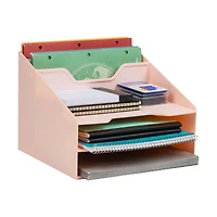 Mind Reader Desktop Organizer, Vertical File Holder, Paper Trays, Office, Plastic