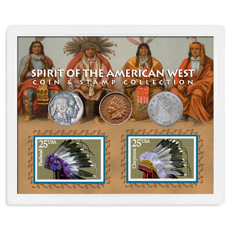 American Coin Treasures Spirit Of The American West Coin & Stamp Collection