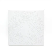 11" x 11" Christmas Wreath Canvas Painting Kit by Artist's Loft™