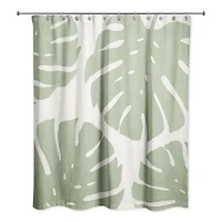 Big Green Monstera 71" x 74" Shower Curtain