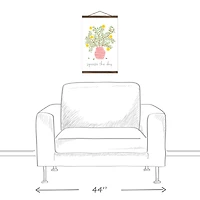 Lemon Tree Teak Hanging Canvas