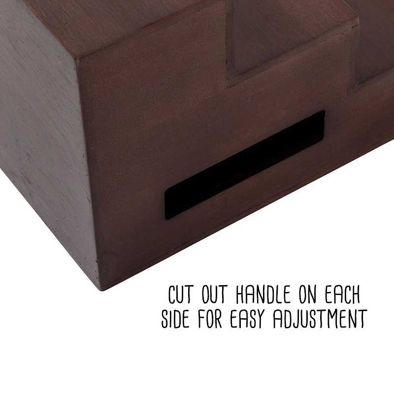 Walnut Expandable Bamboo Tiered Spice Rack