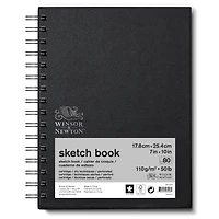 Winsor & Newton Sketch Book, Spiral-Bound, 7" x 10"