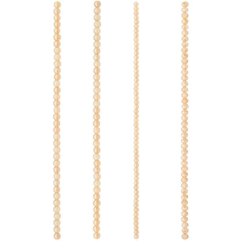 12 Pack: Amber Glass Mixed Beads by Bead Landing™