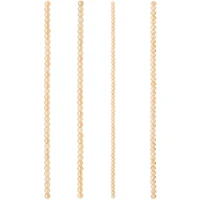 12 Pack: Amber Glass Mixed Beads by Bead Landing™