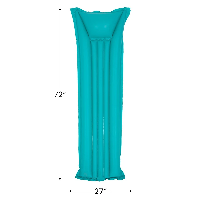 Pool Central 6ft. Teal Blue Inflatable Swimming Pool Raft Float 