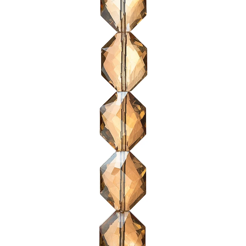 Amber Oval Glass Beads, 18mm by Bead Landing™