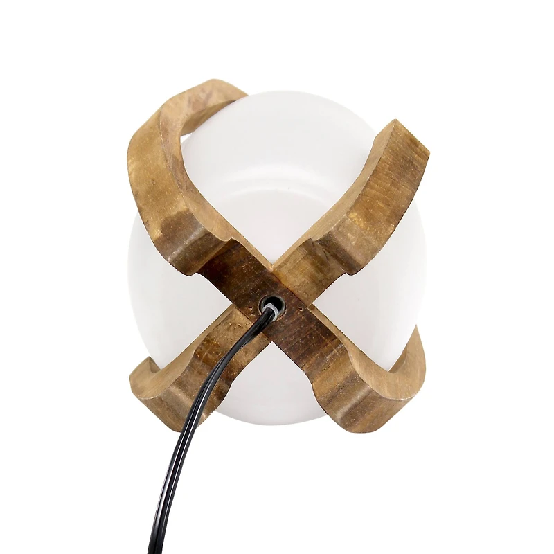 Lalia Home Organix 15" Natural Wood Table Lamp