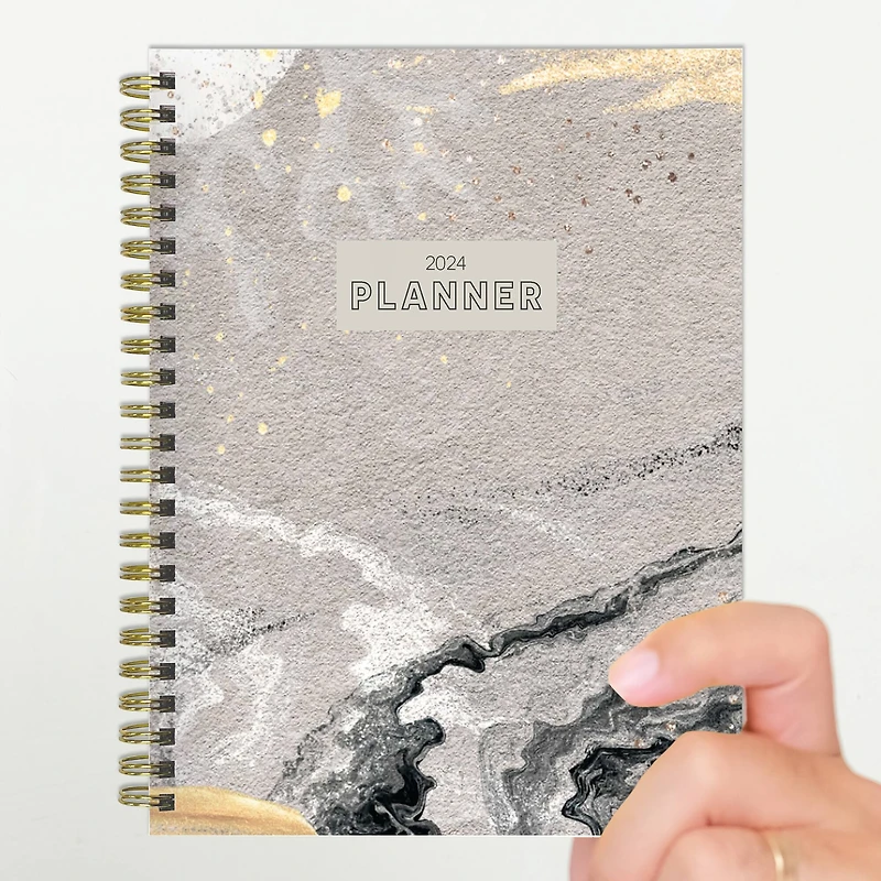 TF Publishing 2024 Stone & Marble Medium Weekly Monthly Planner