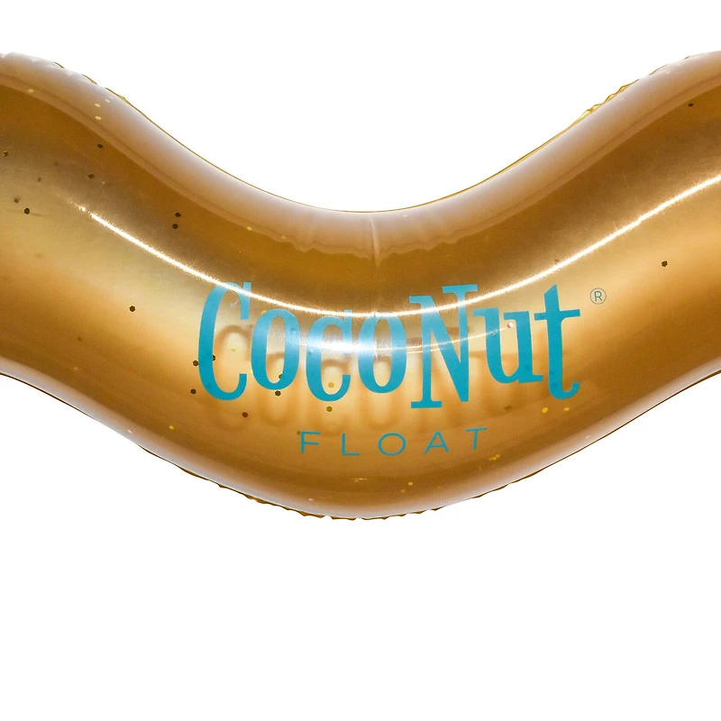 CocoNut Float 4ft. Gold Glitter Heart Pool Float