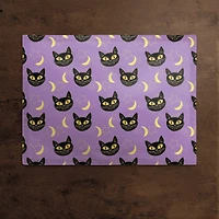 Cat Moon & Stars Pattern Poly Twill Placemat
