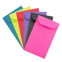 JAM Paper 2.5" x 4.25" Assorted Coin Business Envelopes, 150ct.
